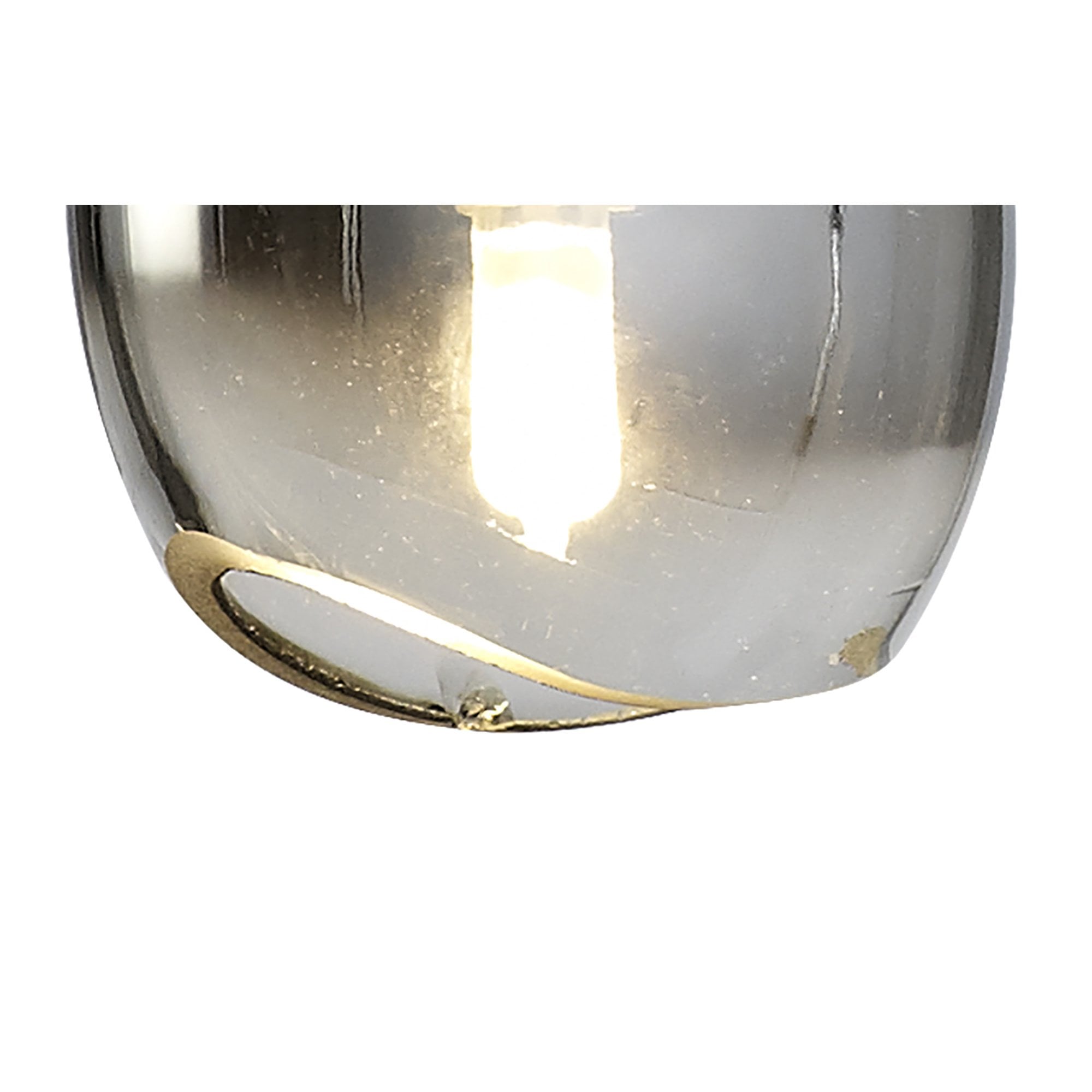 M6187 Lens Pendant 14cm Round 1 Light Chrome Glass