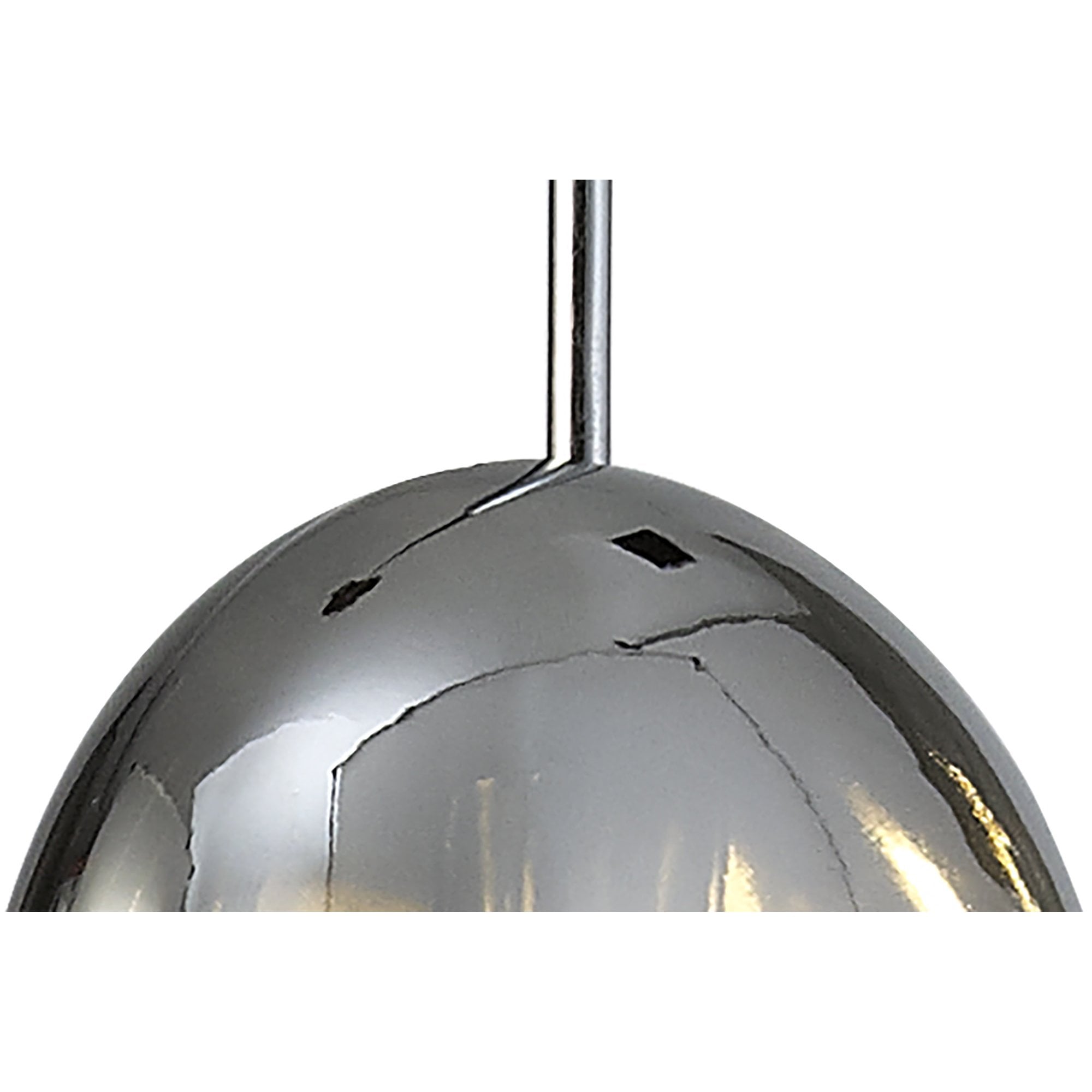 M6187 Lens Pendant 14cm Round 1 Light Chrome Glass