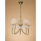 M4631AB/SB Loewe Pendant 5 Light E14 Antique Brass Soft Bronze Shades