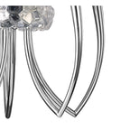M4632 Loewe Slim Pendant 5 Light E14 Polished Chrome White Shades