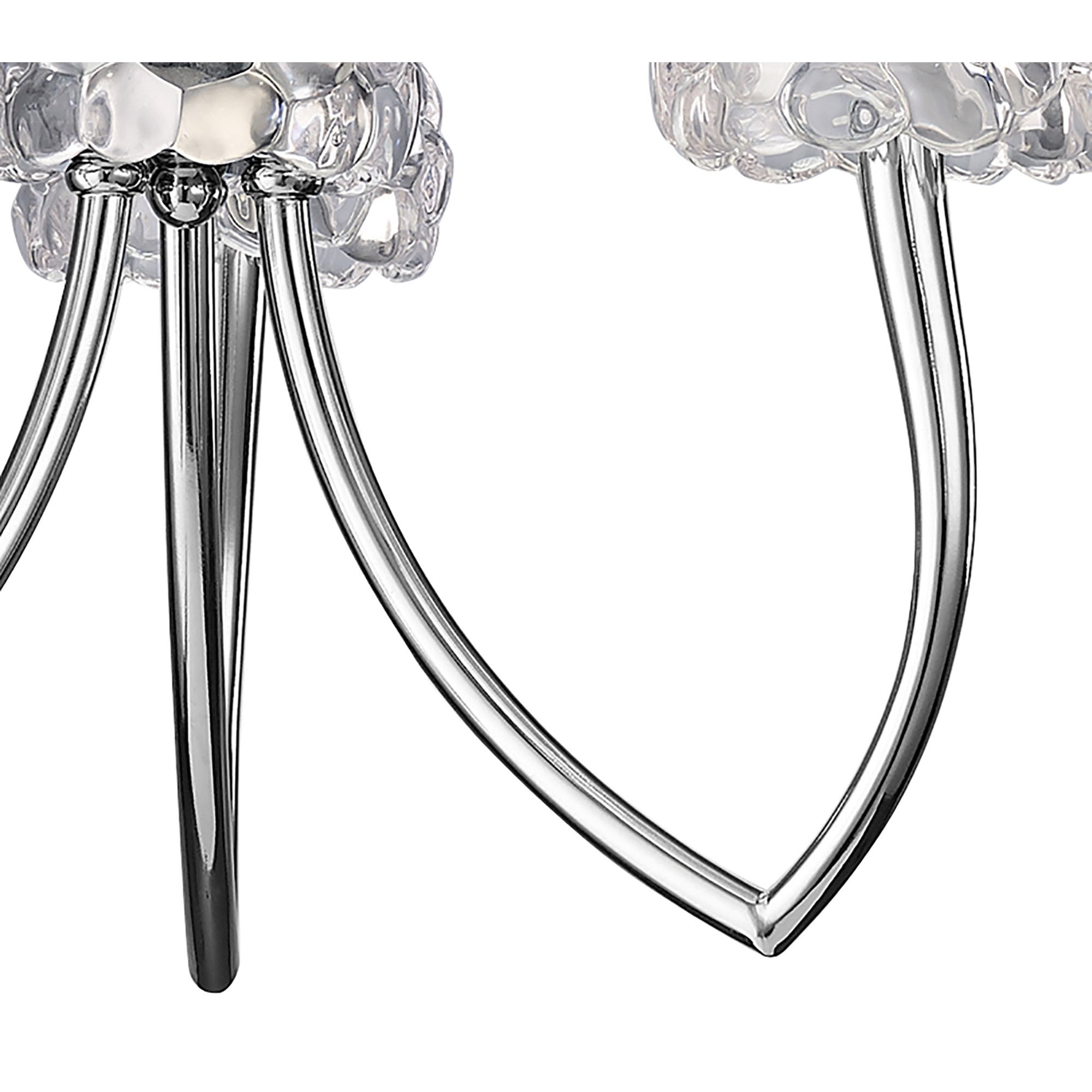 M4633/CS Loewe Pendant 3 Light E14 Polished Chrome Cream Shades