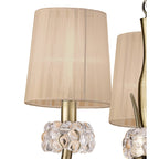 M4633AB/SB Loewe Pendant 3 Light E14 Antique Brass Soft Bronze Shades