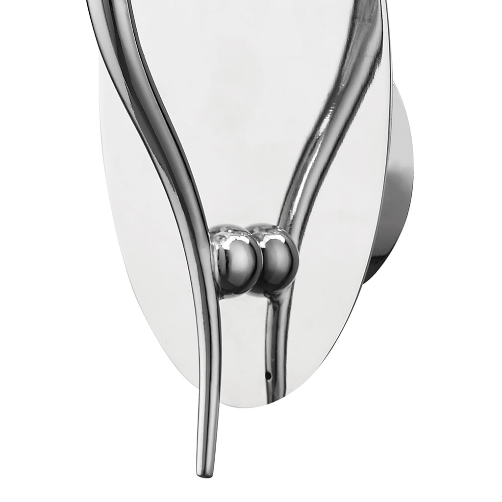 M4635/S/CS Loewe Wall Lamp Switched 1 Light E14 Polished Chrome Cream Shade
