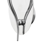 M4635/S/CS Loewe Wall Lamp Switched 1 Light E14 Polished Chrome Cream Shade