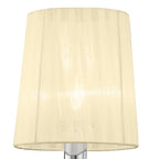 M4635/S/CS Loewe Wall Lamp Switched 1 Light E14 Polished Chrome Cream Shade