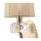 M4635AB/S/SB Loewe Wall Lamp Switched 1 Light E14 Antique Brass Soft Bronze Shade