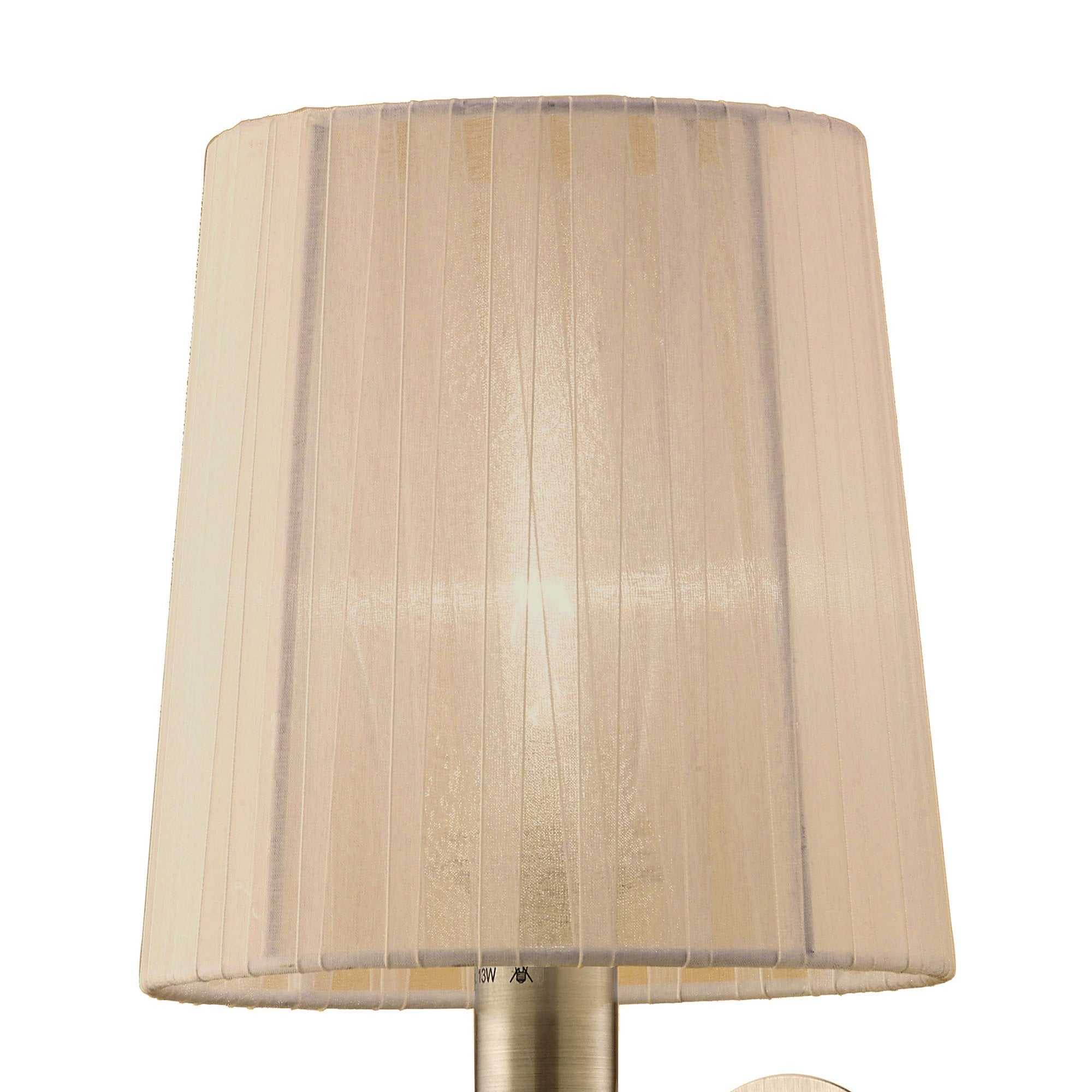 M4635AB/S/SB Loewe Wall Lamp Switched 1 Light E14 Antique Brass Soft Bronze Shade