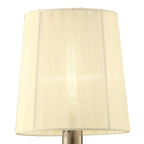 M4635AB/S Loewe Wall Lamp Switched 1 Light E14 Antique Brass Cream Shade