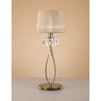 M4636AB/SB Loewe Table Lamp 1 Light E27 Large Antique Brass Soft Bronze Shade