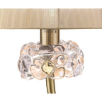 M4636AB/SB Loewe Table Lamp 1 Light E27 Large Antique Brass Soft Bronze Shade