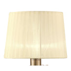 M4636AB Loewe Table Lamp 1 Light E27 Large Antique Brass Cream Shade