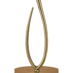 M4636AB/WS Loewe Table Lamp 1 Light E27 Large Antique Brass White Shade