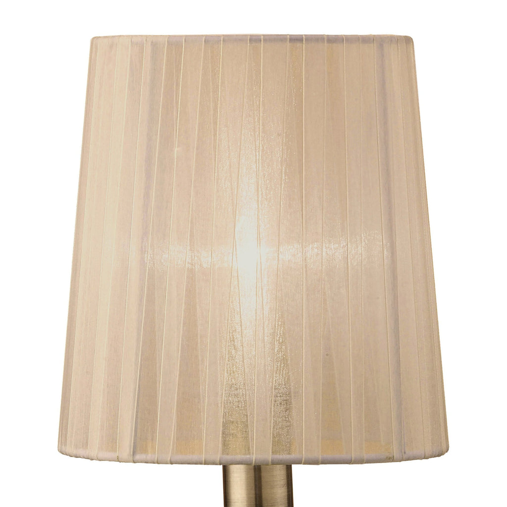 M4637AB/SB Loewe Table Lamp 1 Light E14 Small Antique Brass Soft Bronze Shade