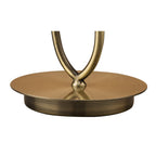 M4637AB/WS Loewe Table Lamp 1 Light E14 Small Antique Brass White Shade