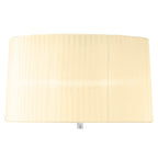 M4638/CS Loewe Floor Lamp 3 Light E27 Polished Chrome Cream Shade