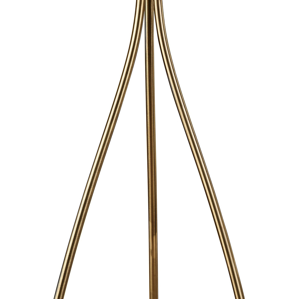 M4638AB/SB Loewe Floor Lamp 3 Light E27 Antique Brass Soft Bronze Shade