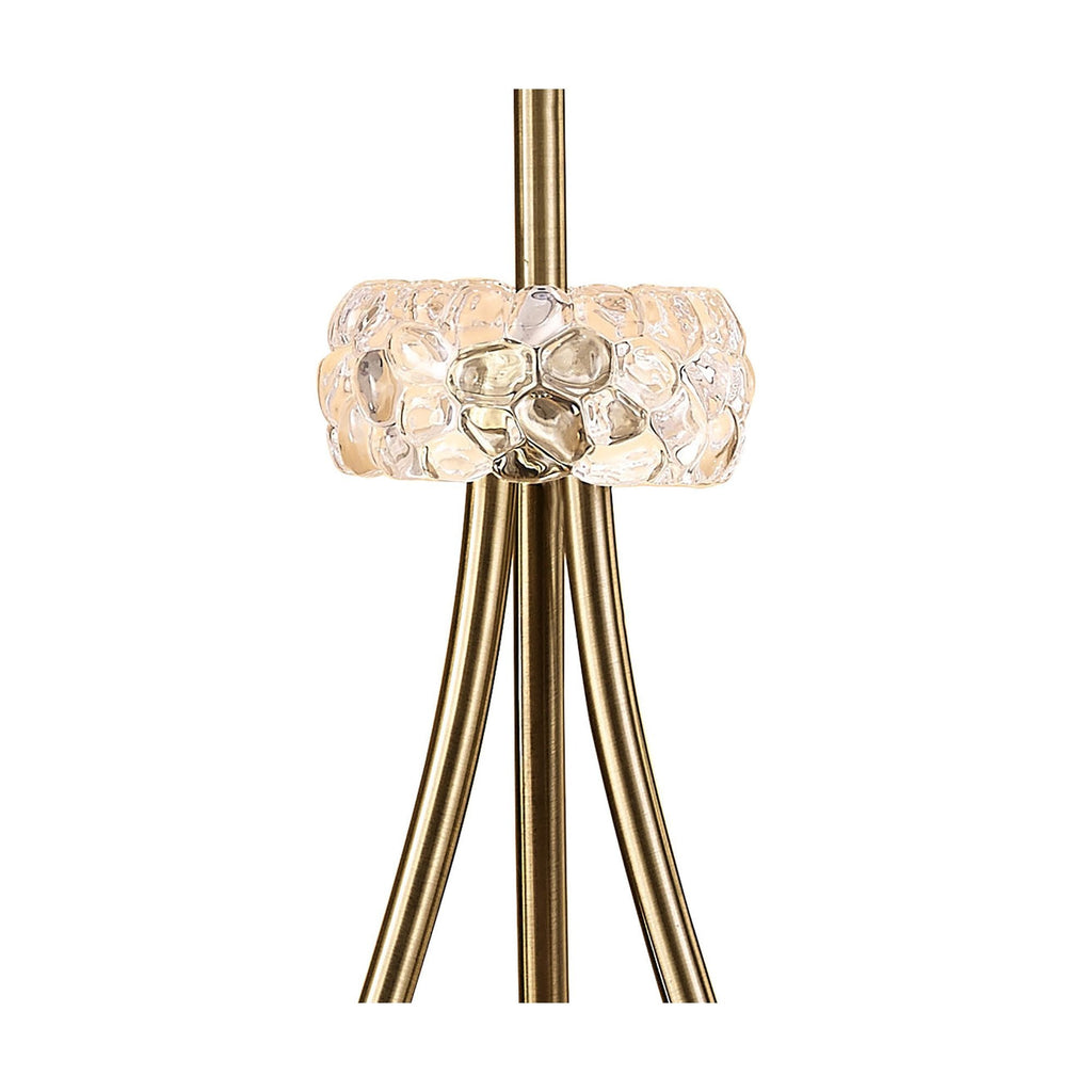 M4638AB/SB Loewe Floor Lamp 3 Light E27 Antique Brass Soft Bronze Shade
