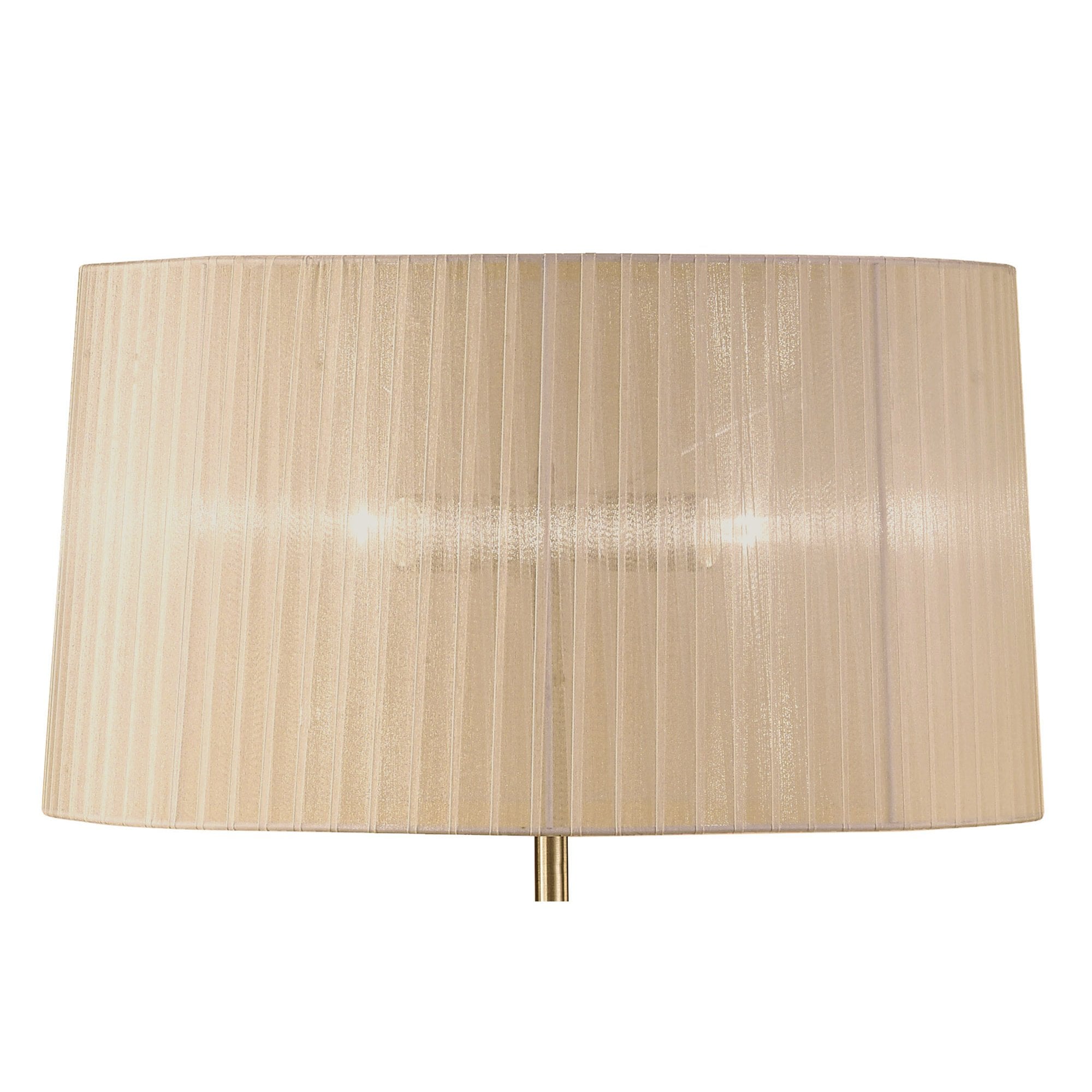 M4638AB/SB Loewe Floor Lamp 3 Light E27 Antique Brass Soft Bronze Shade