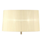 M4638AB Loewe Floor Lamp 3 Light E27 Antique Brass Cream Shade