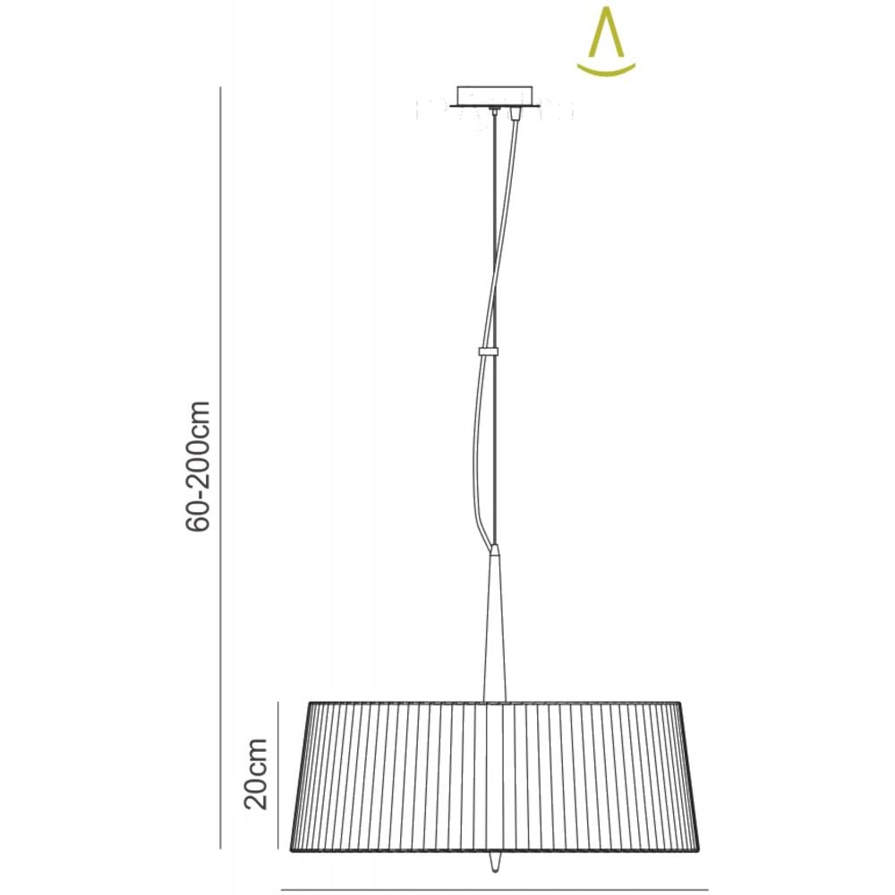 M4639AB/SB Loewe Single Pendant 3 Light E27 Antique Brass Soft Bronze Shade