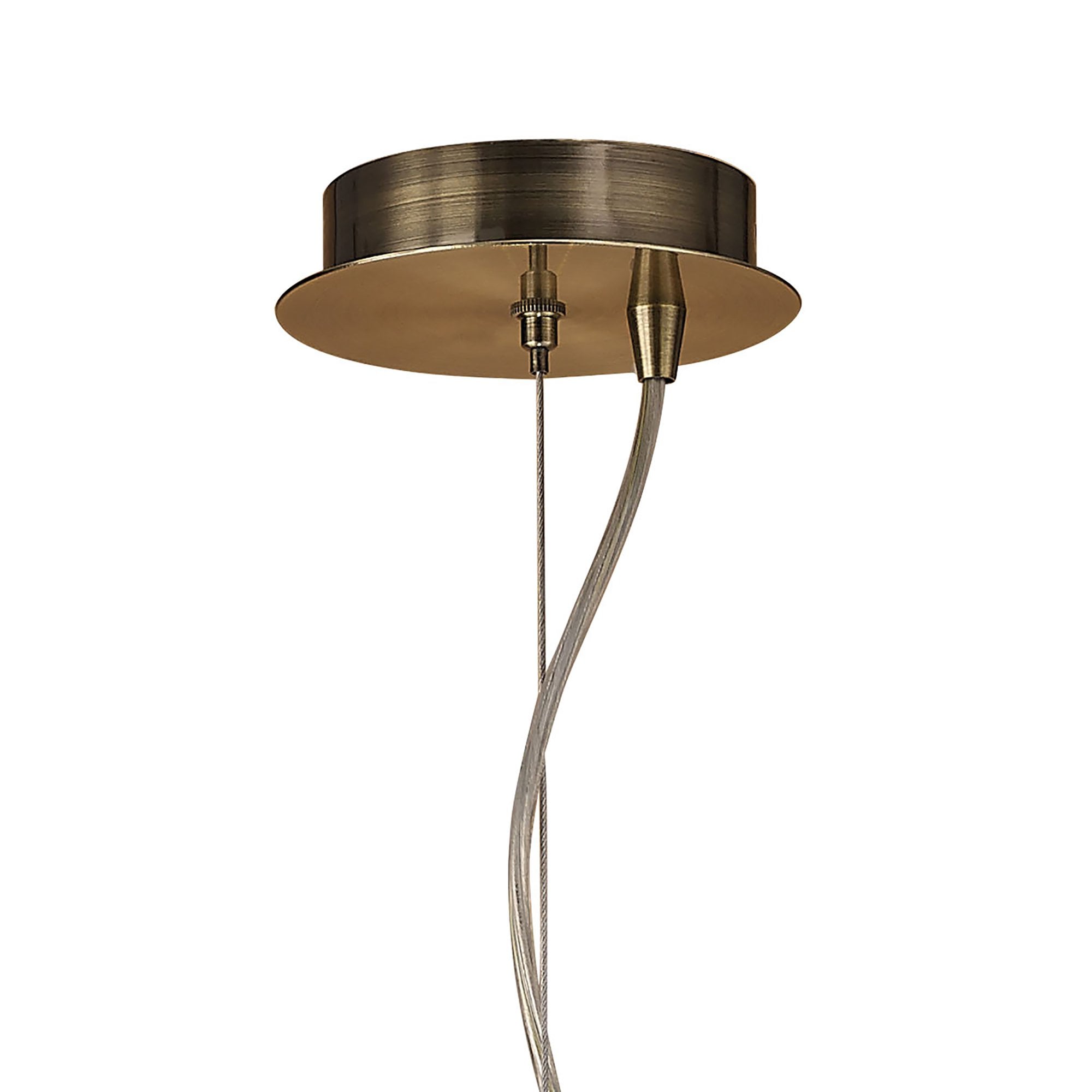 M4639AB/SB Loewe Single Pendant 3 Light E27 Antique Brass Soft Bronze Shade