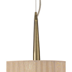 M4639AB/SB Loewe Single Pendant 3 Light E27 Antique Brass Soft Bronze Shade