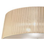 M4640AB/SB Loewe Flush Ceiling 3 Light E27 Antique Brass Soft Bronze Shade
