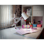 M3613 Looker Table Lamp 1 Light E27 Matt White/Purple