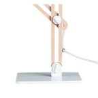 M3615 Looker Table Lamp 1 Light E27 Matt White/Beech