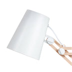 M3615 Looker Table Lamp 1 Light E27 Matt White/Beech