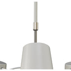 M3770 Looker Pendant 5 Light E27 Matt White / Beech