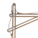 M3774 Looker Floor Lamp 1 Light E27 Matt White/Beech