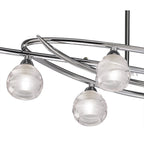 M1800 Loop Rectangular Telescopic 8 Light G9 ECO Line Polished Chrome