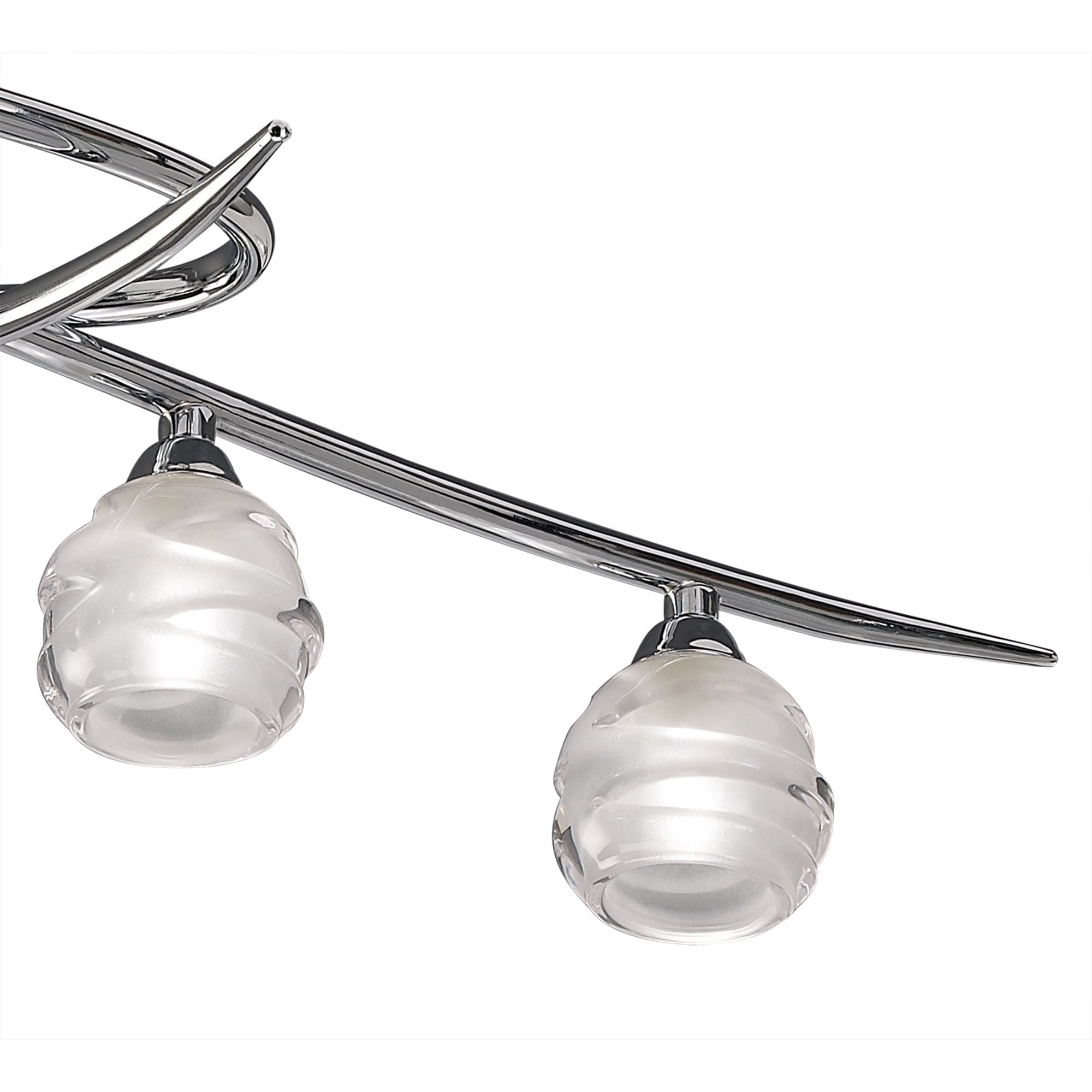 M1800 Loop Rectangular Telescopic 8 Light G9 ECO Line Polished Chrome