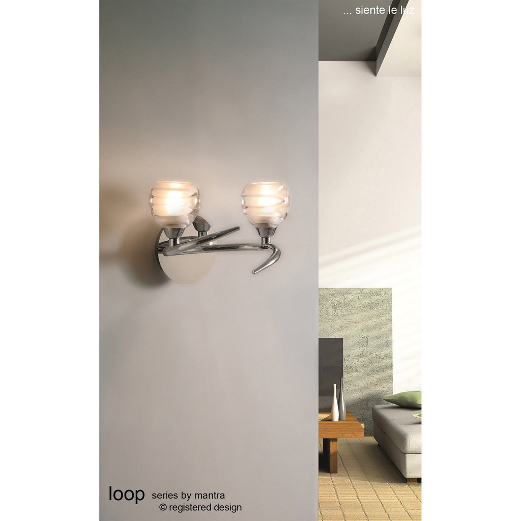M1801 Loop Rectangular Telescopic Convertible To Semi Flush 6 Light G9 ECO Polished Chrome