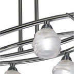 M1801 Loop Rectangular Telescopic Convertible To Semi Flush 6 Light G9 ECO Polished Chrome