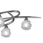 M1801 Loop Rectangular Telescopic Convertible To Semi Flush 6 Light G9 ECO Polished Chrome