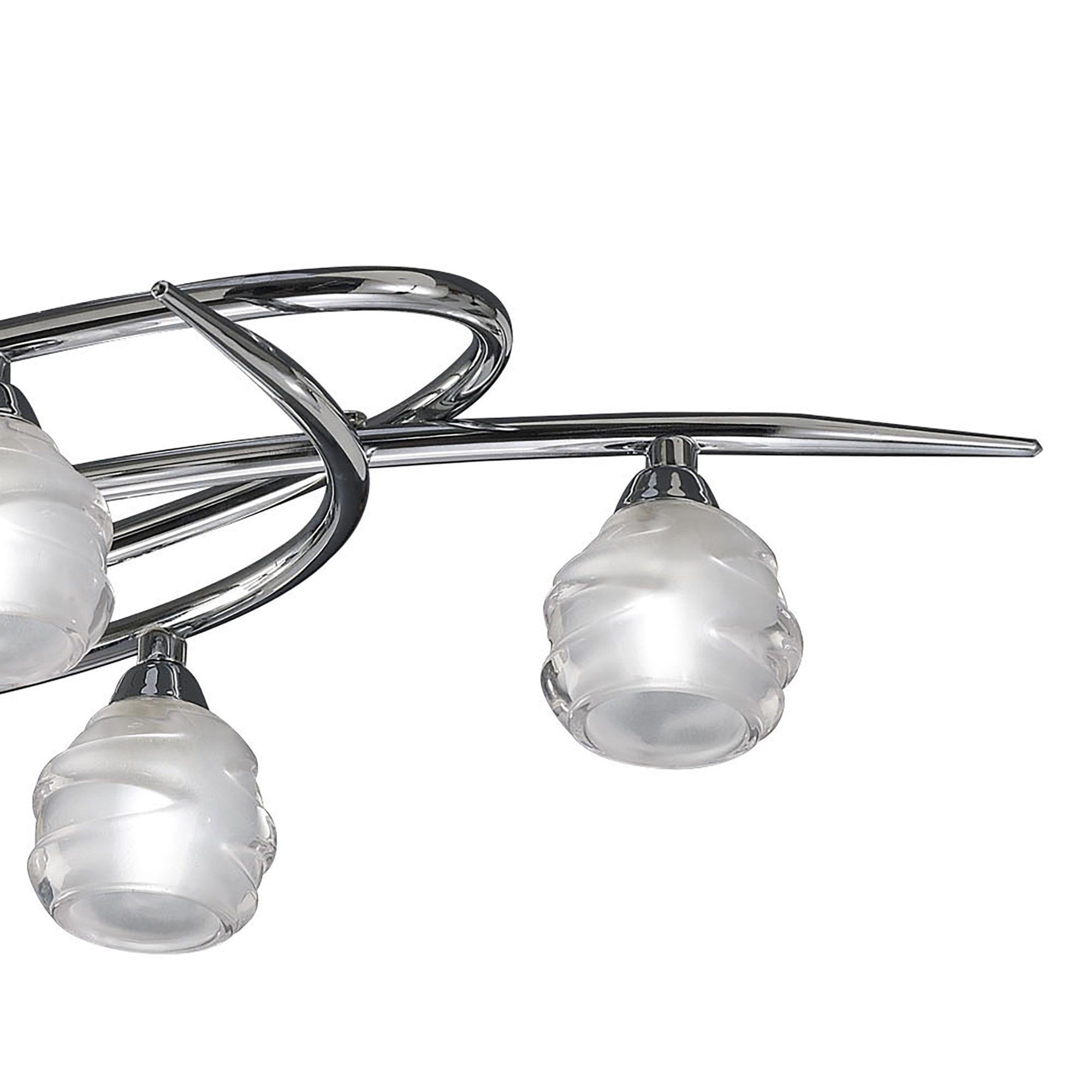 M1801 Loop Rectangular Telescopic Convertible To Semi Flush 6 Light G9 ECO Polished Chrome