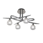 M1803 Loop Ceiling 4 Light G9 ECO Polished Chrome