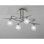 M1803 Loop Ceiling 4 Light G9 ECO Polished Chrome