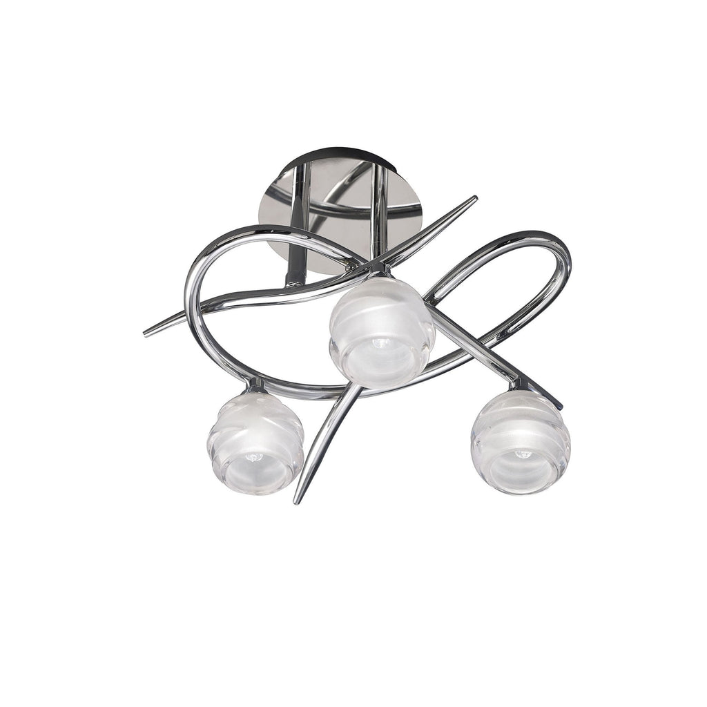 M1804 Loop Ceiling 3 Light G9 Polished Chrome