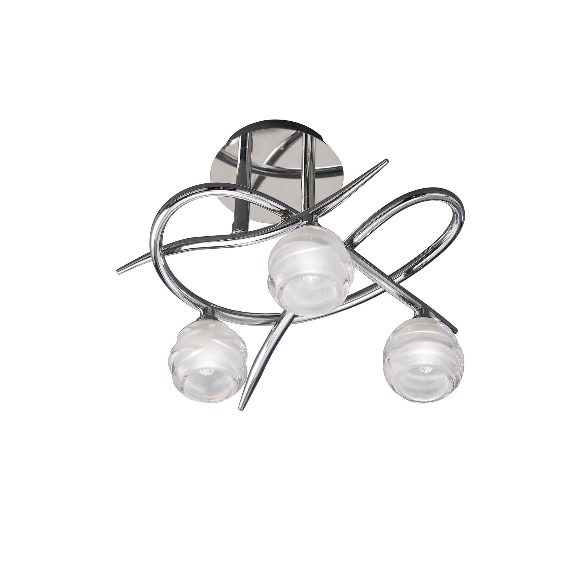 M1804 Loop Ceiling 3 Light G9 Polished Chrome
