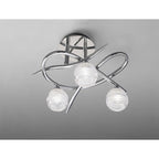 M1804 Loop Ceiling 3 Light G9 Polished Chrome