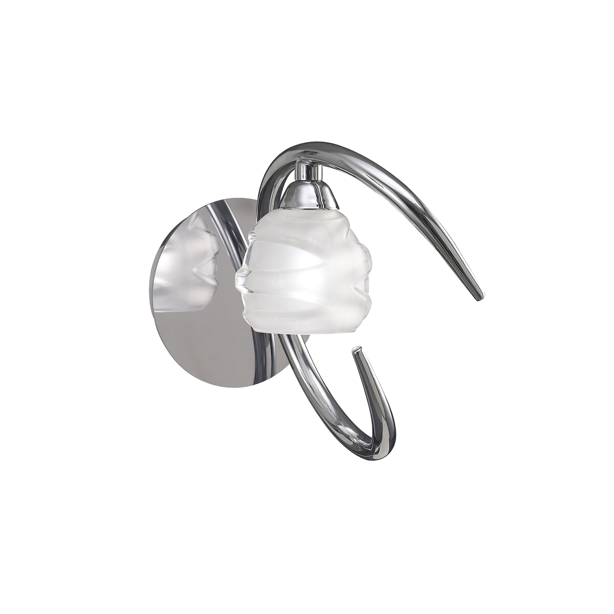 M1806/S Loop Wall Lamp Switched 1 Light G9 ECO Polished Chrome