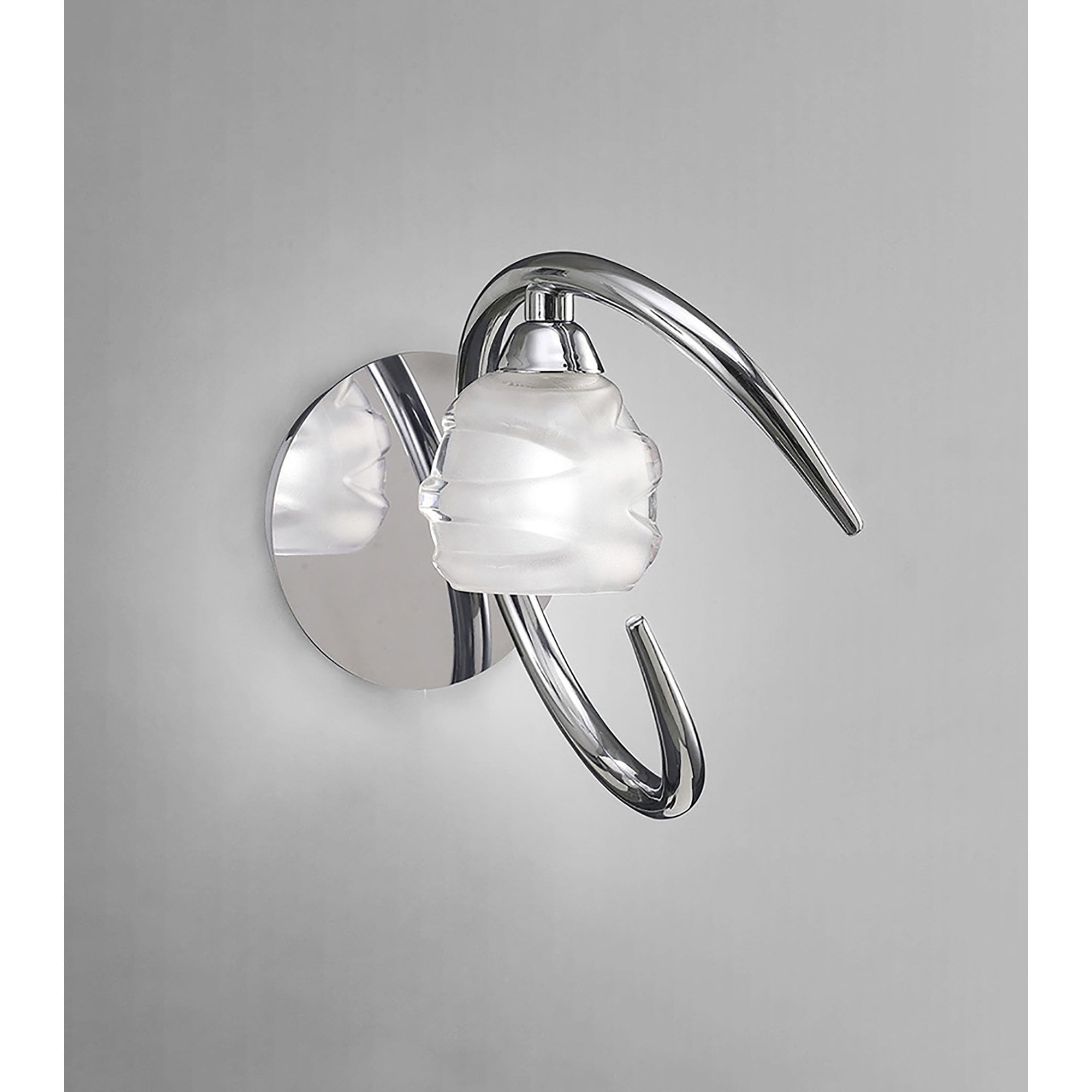 M1806/S Loop Wall Lamp Switched 1 Light G9 ECO Polished Chrome