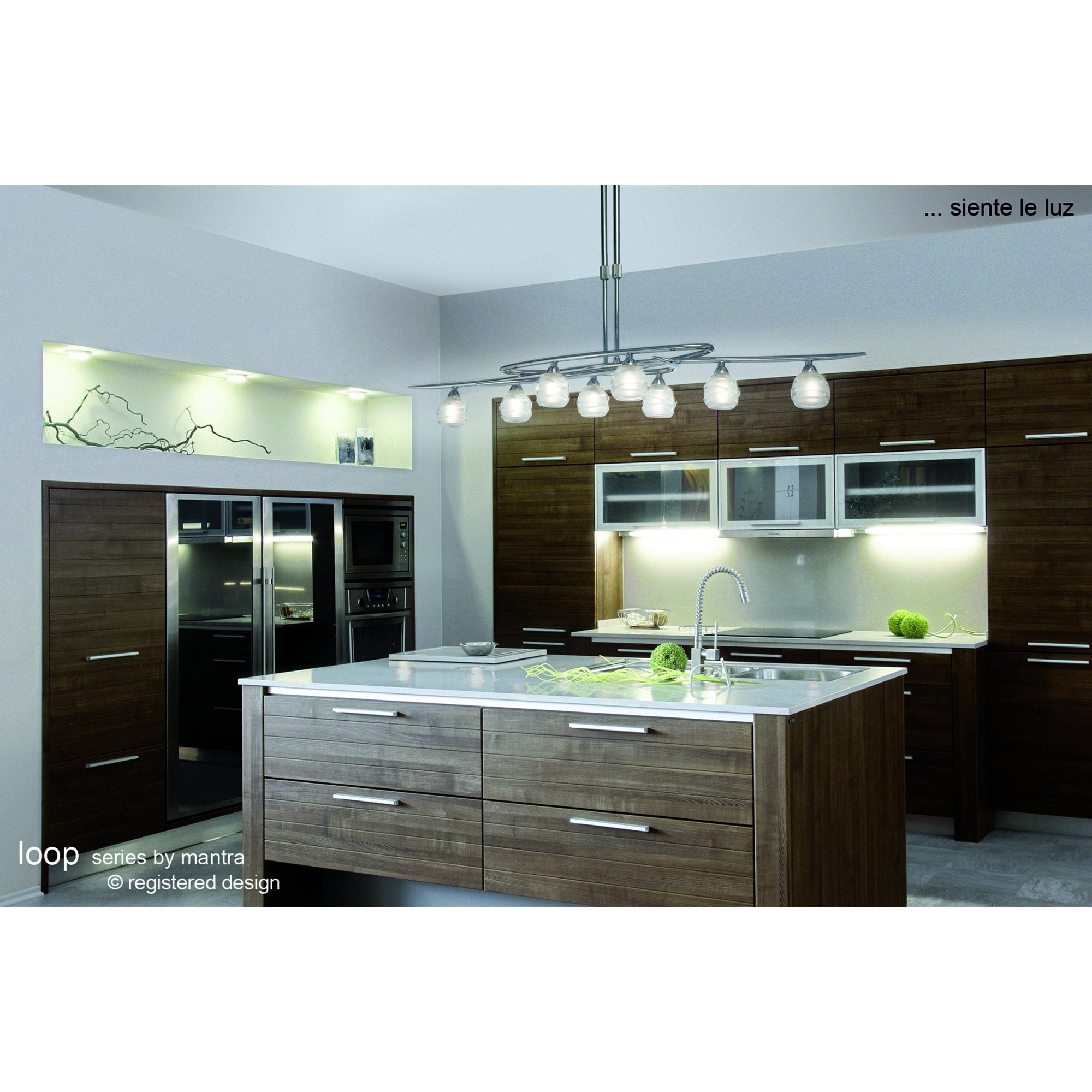 M1806/S Loop Wall Lamp Switched 1 Light G9 ECO Polished Chrome