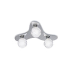 M1808 Loop Flush Ceiling 3 Light G9 ECO Polished Chrome
