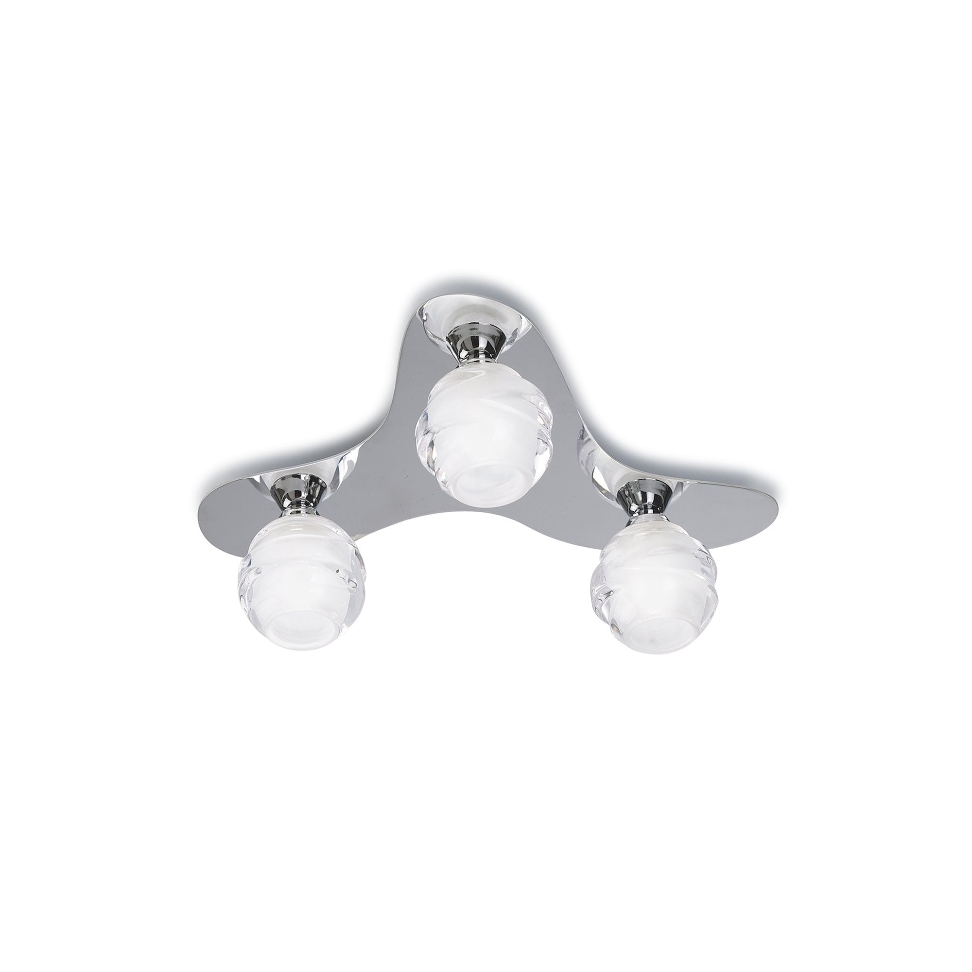 M1808 Loop Flush Ceiling 3 Light G9 ECO Polished Chrome