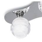 M1808 Loop Flush Ceiling 3 Light G9 ECO Polished Chrome