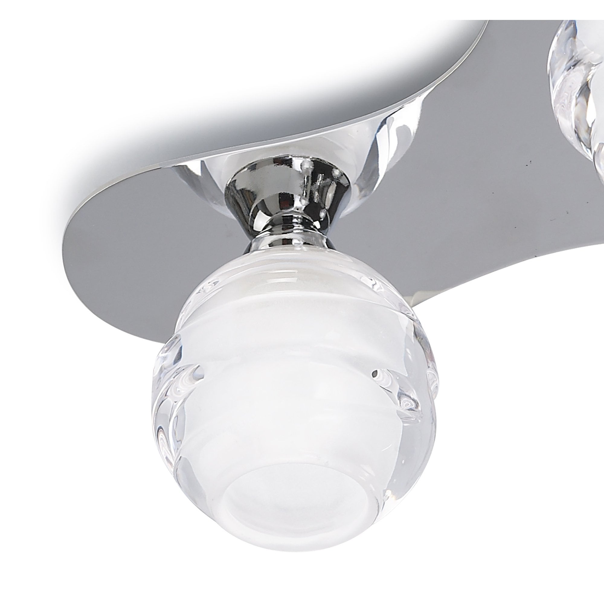 M1808 Loop Flush Ceiling 3 Light G9 ECO Polished Chrome